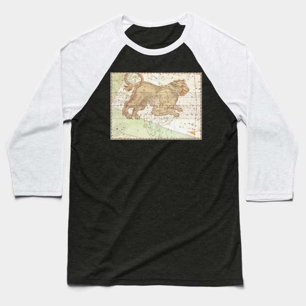 Leo the Lion Astrological Sign Baseball T-Shirt by mike11209